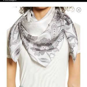 Nordstrom Print 100% Silk Scarf, 38” square
